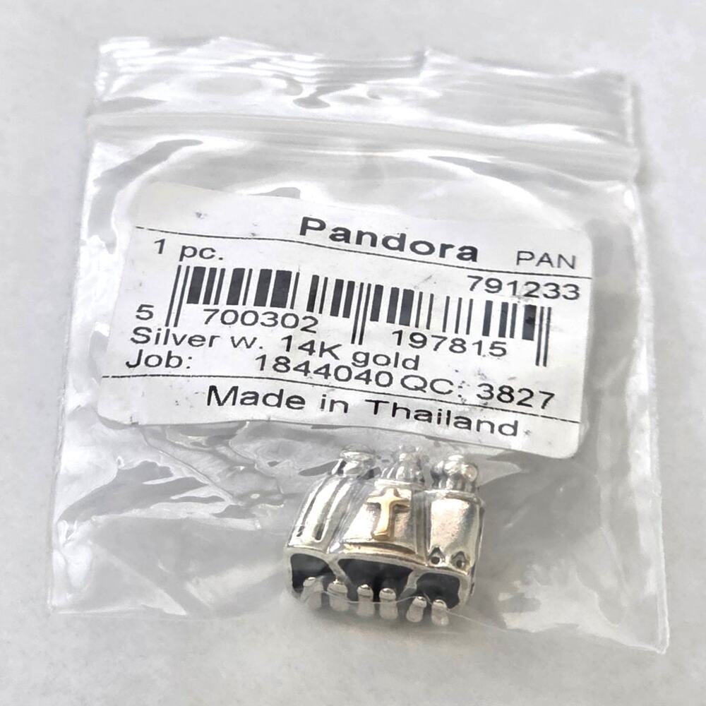 Pandora Three Wise Men Nativity Charm Two Tone 14K Gold ALE 925 Sterling Silver - Picture 6 of 8